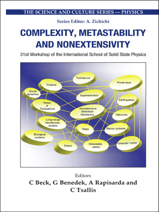 Title details for Complexity, Metastability and Nonextensivity--Proceedings of the 31st Workshop of the International School of Solid State Physics by Constantino Tsallis - Wait list